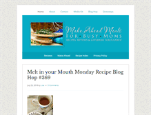 Tablet Screenshot of makeaheadmealsforbusymoms.com